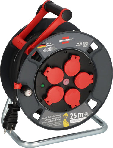 Brennenstuhl professional kabelhaspel | 300 ku 2200 | ip44 | 25m | h07rn-f 3g2,5 - 9232250100