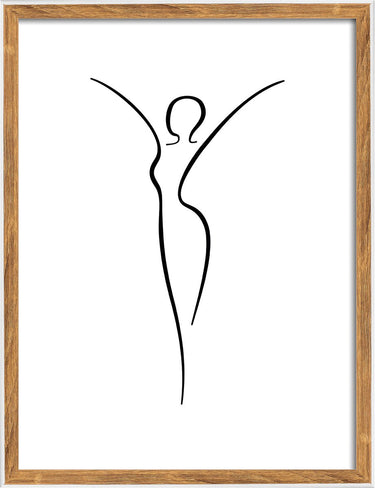 Walther silhouette - houten lijst - fotoformaat 30x40 cm - natuur