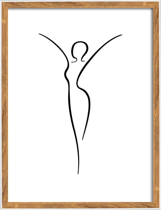 Walther silhouette - houten lijst - fotoformaat 30x40 cm - natuur