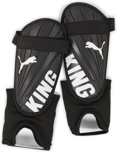 Puma king is ankle unisex scheenbeschermer - black- white