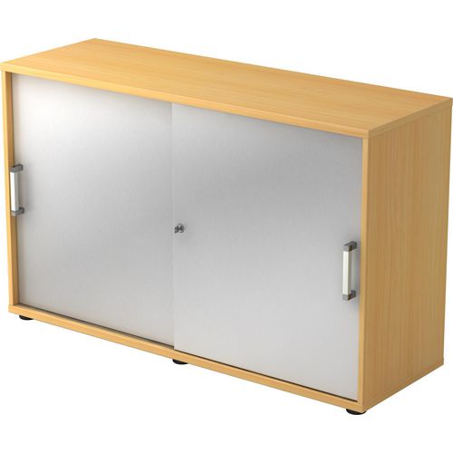 Bach schuifdeurkast hammerer 2fh beuken, zilver