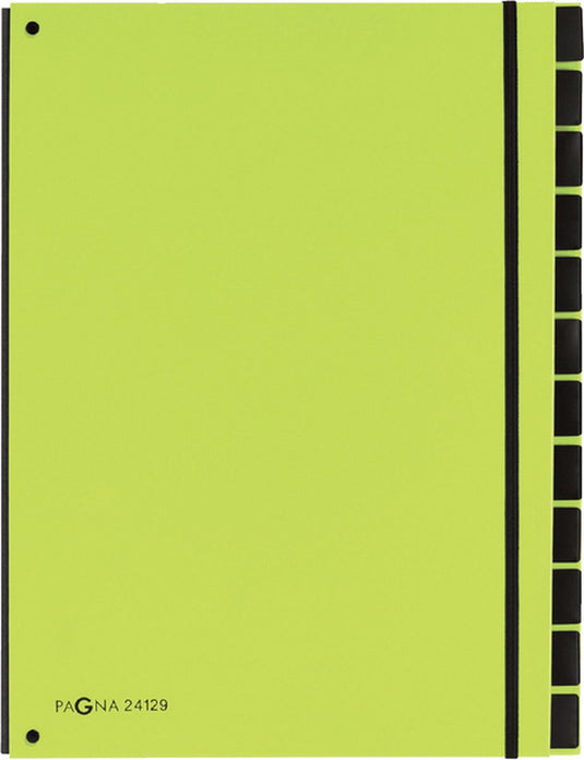 Pagna sorteermap trend a4 12 tabs appelgroen