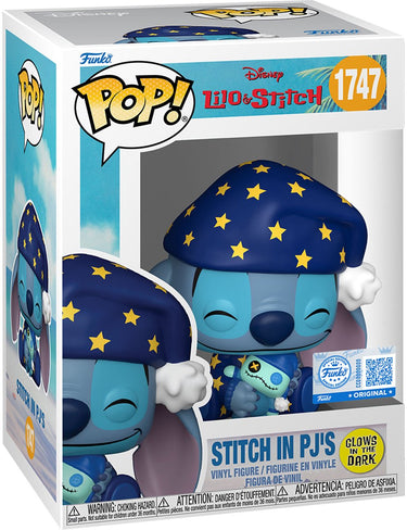 Funko pop vinyl: l s s4- stitch starry pjs (glow in the dark)