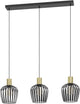 Eglo empoli hanglamp - e27 - 90 cm - zwart goud
