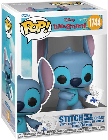 Funko lilo stitch stitch with mood chart vinylfiguur 1744 unisex pop! - neutraal - standard