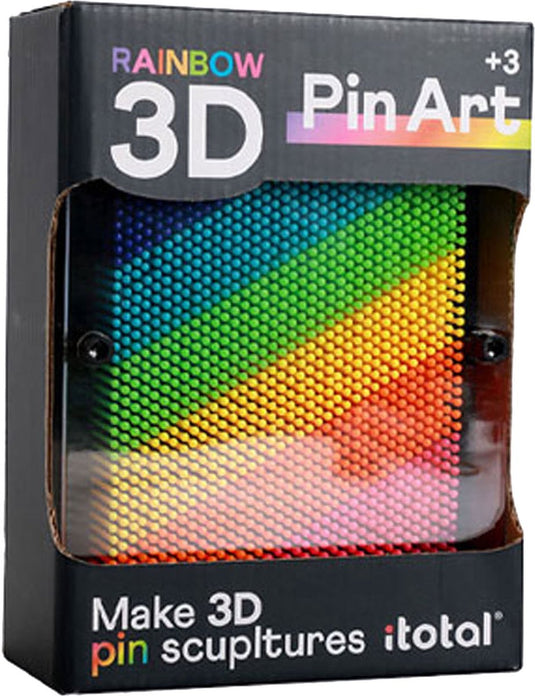 I-total pinart groot 3d afdruk regenboog speelgoed kunstwerk multicolor.