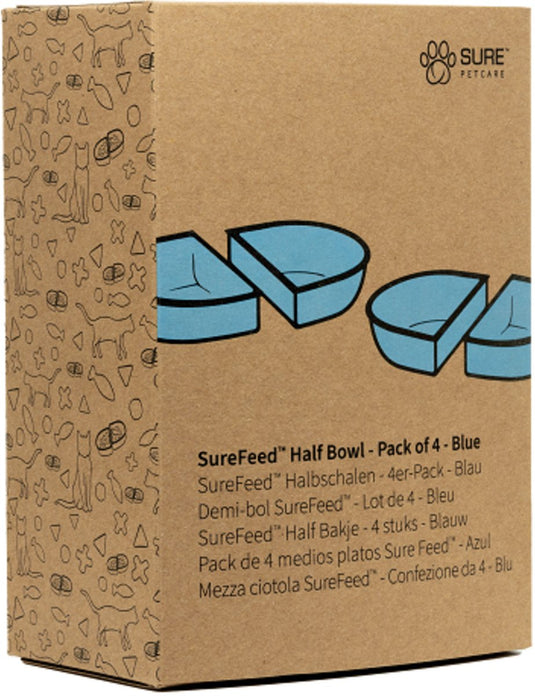 Surefeed half bakje - kattenvoerbak - blauw