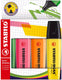 Stabilo boss original - markeerstift - set met 4 stuks