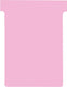 Nobo planbord t-kaart - planningskaarten - nr 3 - 80mm - roze - 100 stuks