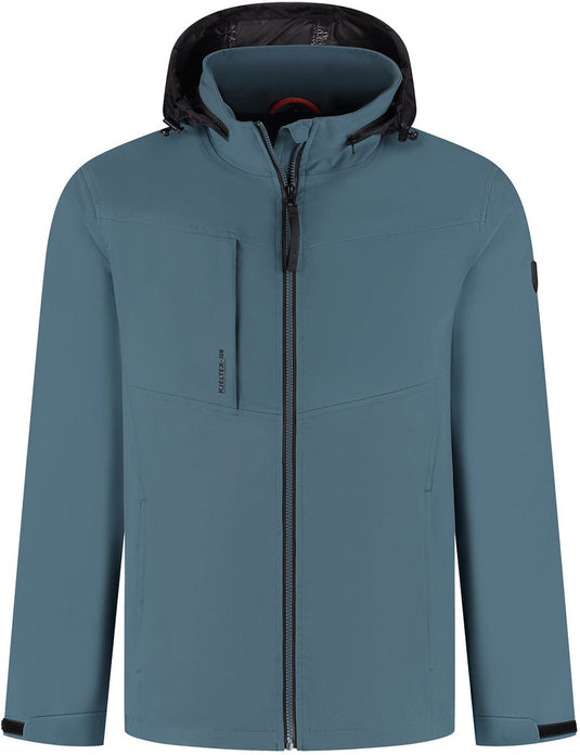 Kjelvik outdoorjas remy blauw
