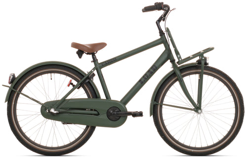 Bikefun kinderfiets load 26 inch met nexus 3 versnelling remnaaf - kaki mat groen