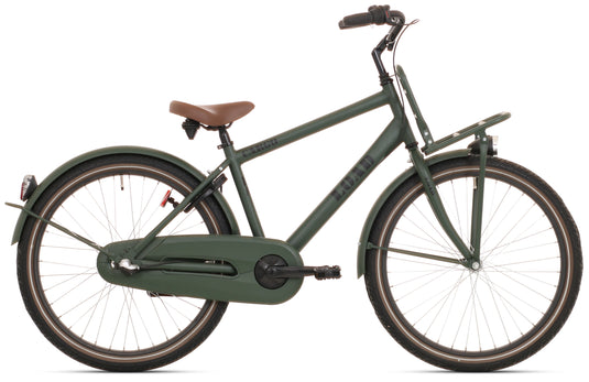 Bikefun kinderfiets load 26 inch met nexus 3 versnelling remnaaf - kaki mat groen