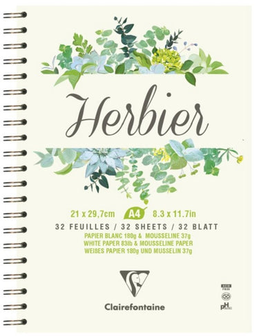 Clairefontaine herbarium ringband schrift - a4 - 180g - 32 sheets
