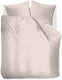 Ambiante cotton uni dekbedovertrek - lits-jumeaux - 240 x 200 220 cm - licht roze