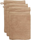 Beddinghouse sheer set van 3 washandjes - donker rood