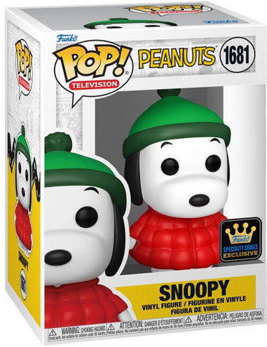 Funko peanuts snoopy in coat (chase edition mogelijk!) vinylfiguur unisex pop! - neutraal - standard