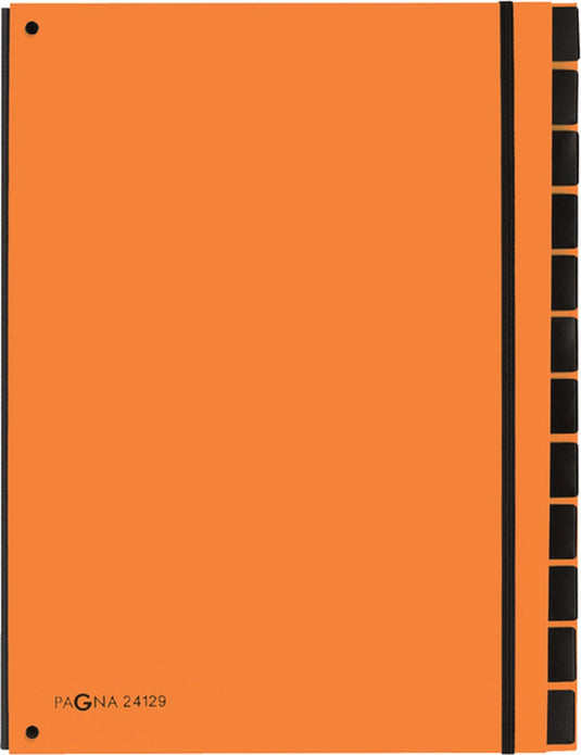 Pagna sorteermap trend 12 tabs a4 oranje
