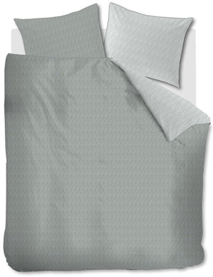 Riviera maison twisted dekbedovertrek - tweepersoons - 200x200 220 - grijsgroen