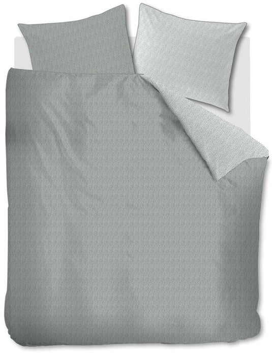 Riviera maison twisted dekbedovertrek - tweepersoons - 200x200 220 - grijsgroen