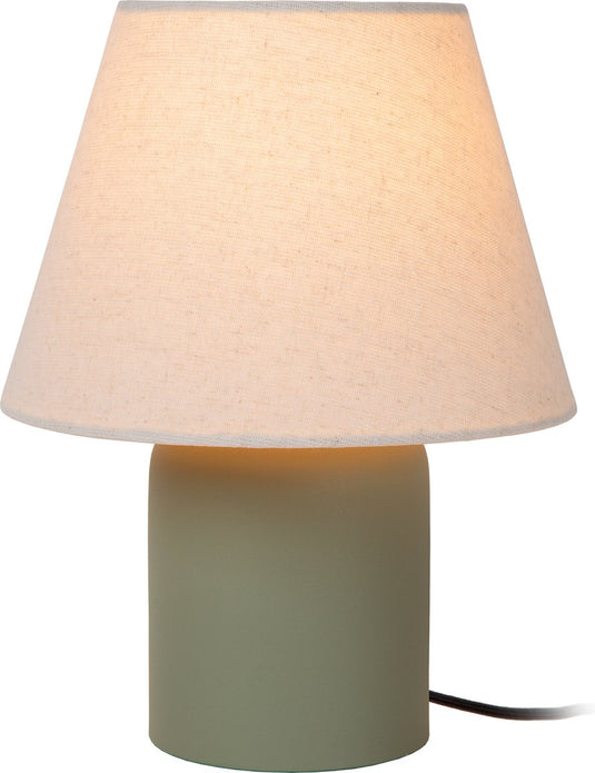 Lucide macia - tafellamp - 1xe14 - groen - japandi