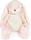 Bunnies by the bay nibble konijn - knuffeldier - geborduurde details - 46 cm - roze