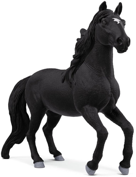 Schleich paardenspeelgoed lusitano hengst zwart realistisch figuur.