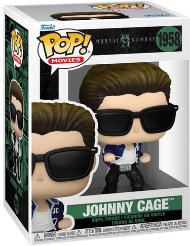 Funko mortal kombat johnny cage vinyl figur 1958 unisex pop! - neutraal - standard