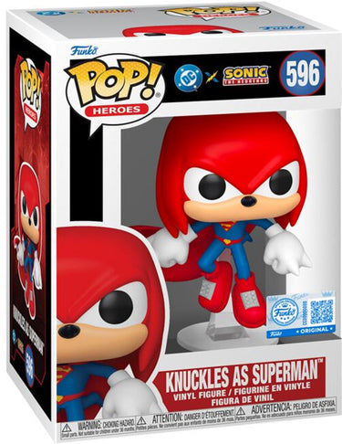 Funko sonic the hedgehog sonic x justice league - knuckles as superman vinylfiguur 596 unisex pop! - neutraal - standard