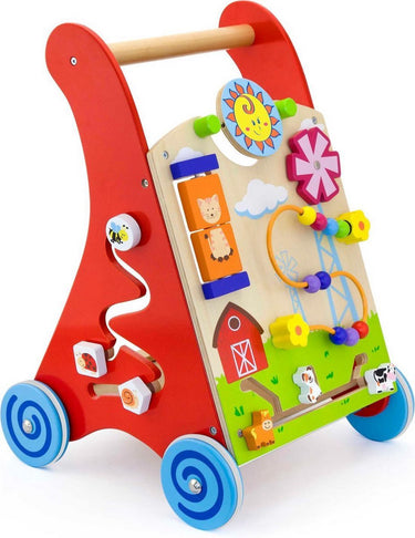 Viga activiteiten duw- loopwagen - rood