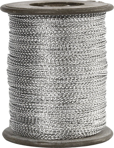 Creotime zilverdraad, dikte 0,5 mm, zilver, 100 m
