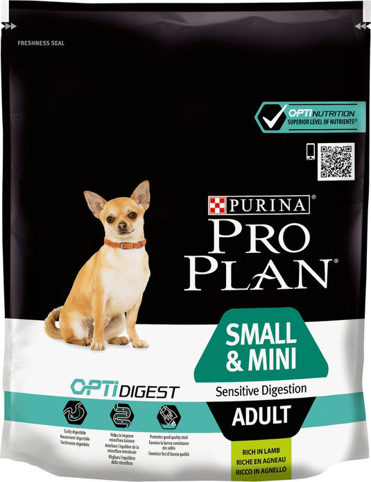 Pro plan proplan - hondenvoer - rijk aan lam - optidigest - gevoelige spijsvertering - voor kleine volwassen honden - 3 kg