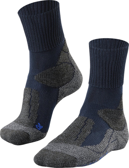 Falke tk1 cool anti-blaar dik lyocell functioneel materiaal wandelsokken heren blauw - maat 46-48