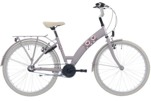 Bikefun kinderfiets 26 lots of love met nexus 3 versnellingen - adobe roze