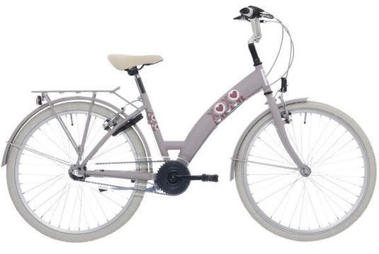 Bikefun kinderfiets 26 lots of love met nexus 3 versnellingen - adobe roze