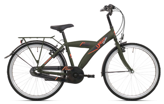 Bikefun kinderfiets 26 bike fun urban - mat groen
