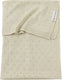 Meyco baby ajour wiegdeken - bamboe - soft sand - 75x100cm - 0.3 tog
