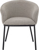 Bloomingville - cortone eetkamerstoel - grijs - polyester