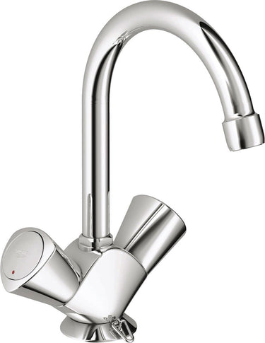 Grohe costa-s wastafelkraan - met ketting - chroom