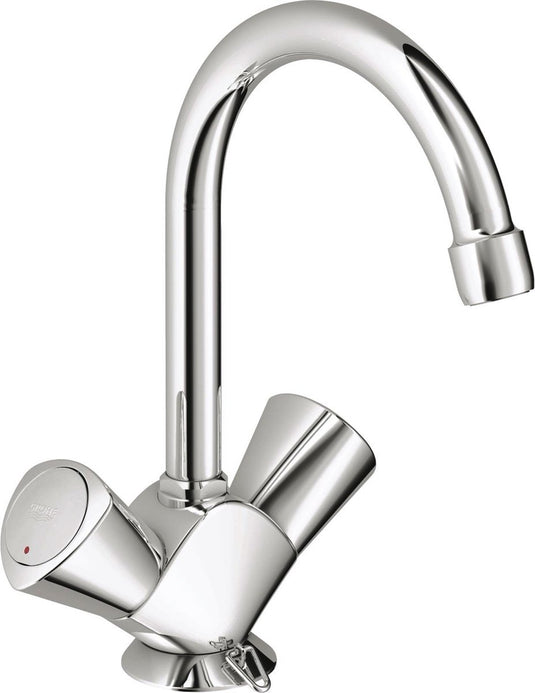 Grohe costa-s wastafelkraan - met ketting - chroom