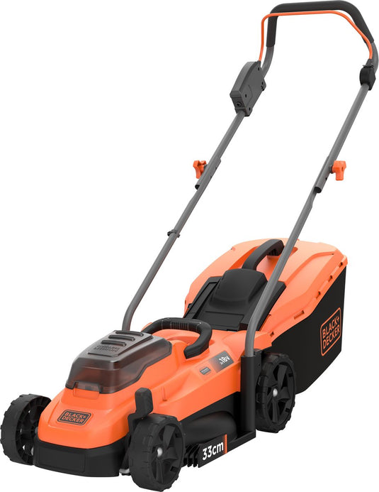 Black+decker 36v 2.5ah 33cm grasmaaier, 35l opvangbak - bcmw3336l2-qw