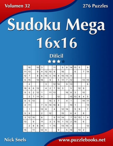Nick snels sudoku mega 16x16