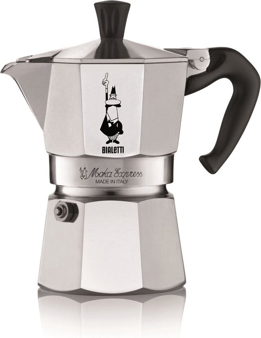 Bialetti moka express - percolator - 3 kops - aluminium