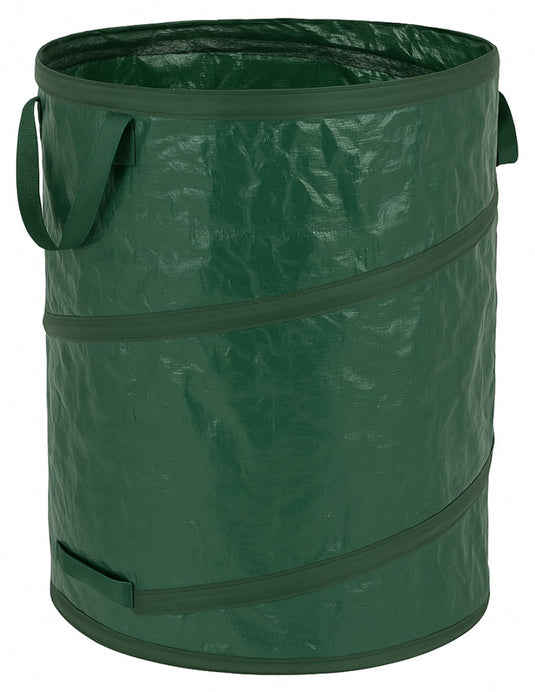 Kinzo tuinafvalzak opvouwbaar 120l – pop-up tuinzak met handgrepen – tuin afvalzak voor bladeren, gft, snoeiafval – stevig kunststof – opvouwbaar – ca. 45x75 cm – compostzak herbruikbaar