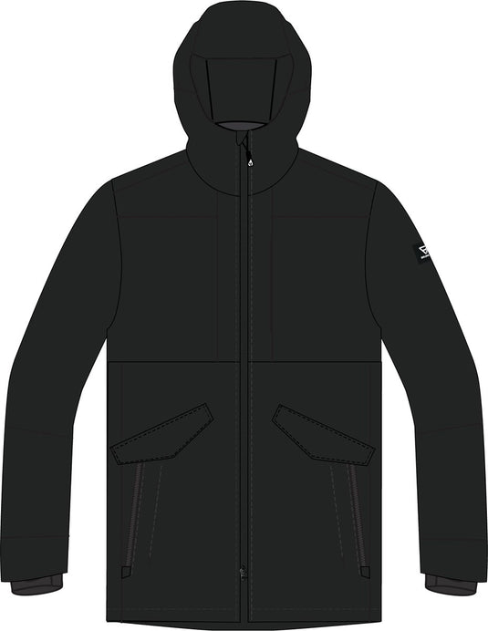 Brunotti nelson heren parka regen jas - zwart - xxl