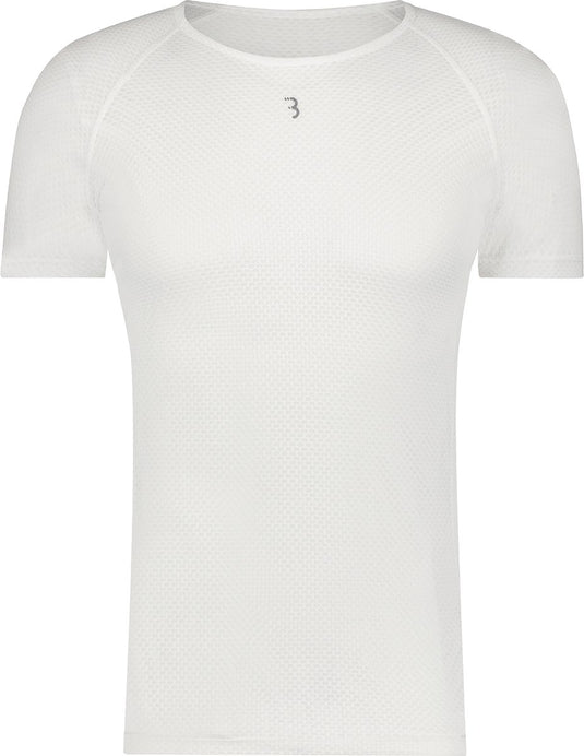 Bbb cycling ondershirt wielrennen meshlayer - onderkleding wielrennen - ondershirt fietsen sportshirt - onderkleding wielrennen - korte mouwen - wit - maat xs s buw-09