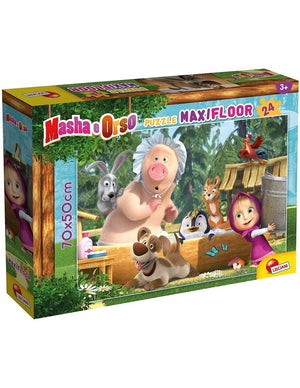 Lisciani masha puzzle maxifloor 24 - una buona giornata!