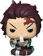Funko demon slayer: kimetsu no yaiba - pop! animation tanjiro with noodles 9 cm collectible figure - multicolours
