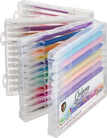 Grafix gelpennen - 48pcs - 12x neonpennen | 12x glitterpennen | 12x metallic pennen | 12x pastelpennen - gelpennen voor kinderen en volwassenen |