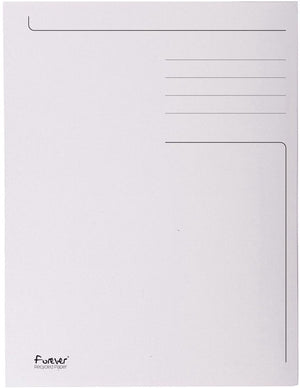 Exacompta 50x forever® bedrukte map met 3 kleppen - 280gm2 - 24x32 cm voor a4 - grijs - 448019e