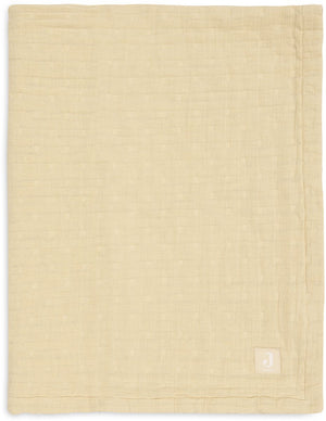 Jollein baby deken wieg - 75x100cm - hydrofiel - jacquard - vanilla